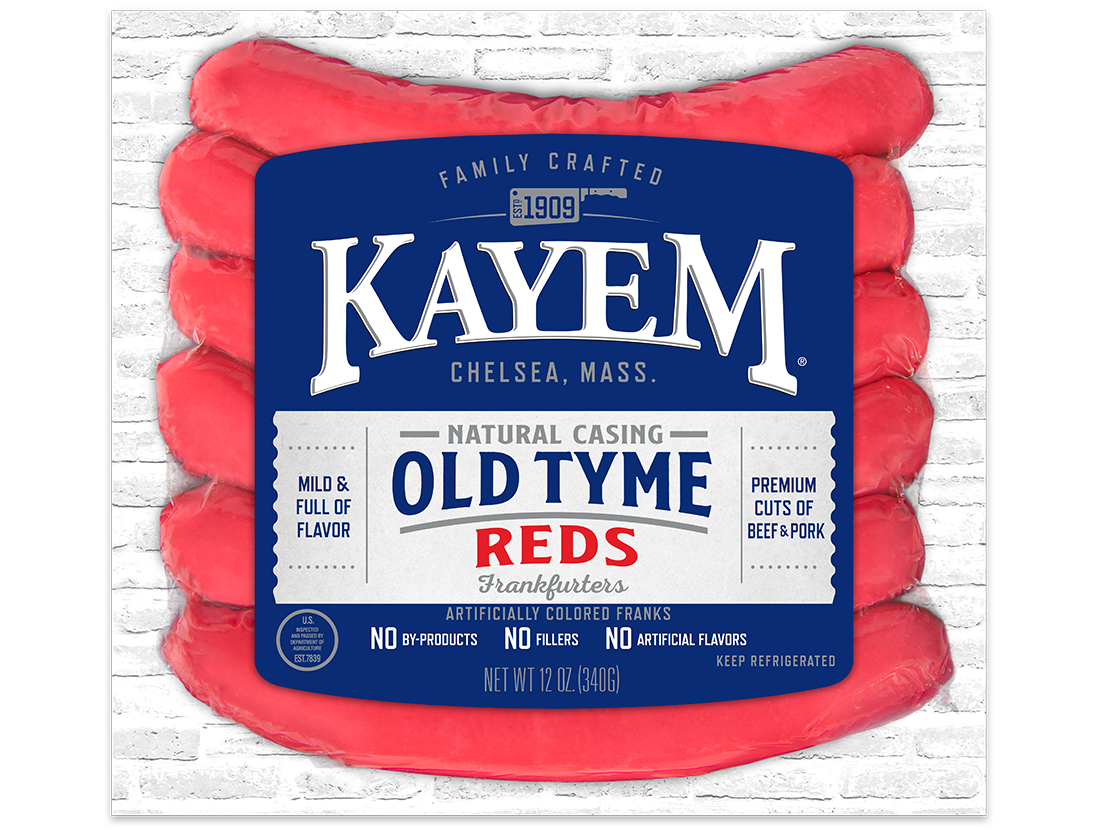 Old Tyme Natural Casing Reds (12 oz.) | Kayem