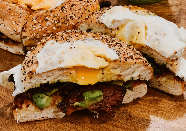 Egg in a Hole with Maplewood Bacon