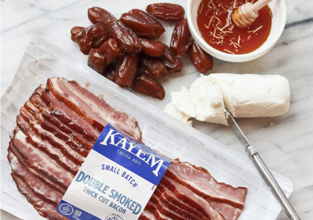 Glazed Bacon Wrapped Dates