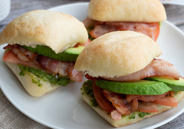 Avocado Bacon Sliders