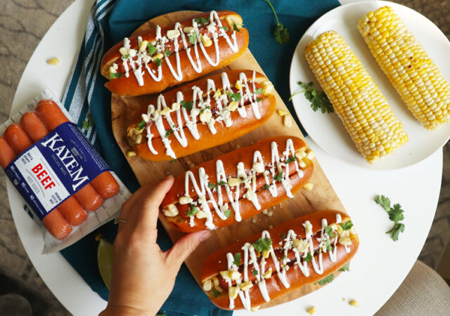 Elote Corn Hot Dogs