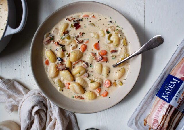 Gnocchi Soup with Bacon
